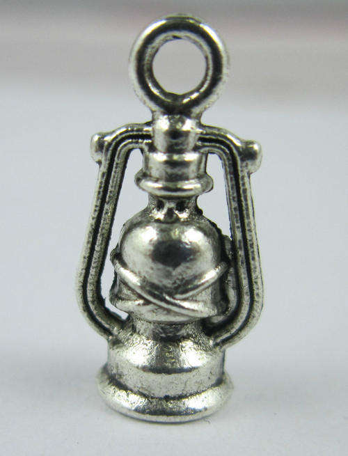 Tibetan Silver Hurricane Lamps Charms  -  16 x 8mm