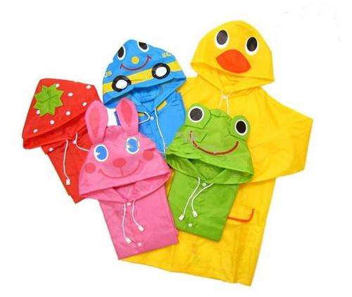 TODDLER'S FUN RAINCOAT - 112 to 120cm - RED STRAWBERRY