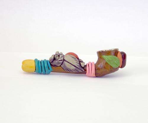 Stunning Handcrafted Decorative Pipe - Owl