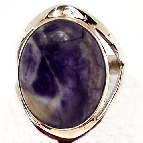 Tiffany Stone & Solid 925 Sterling Silver Ring -Size 6.5