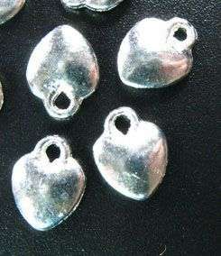 Tibet Silver - solid Heart - 10 x 8mm