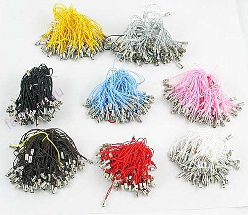 Lot of 80 X Color Mobile Phone Strap Dangles