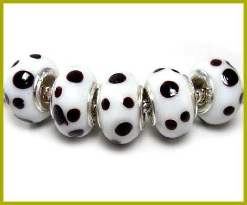 Handcrafted Murano Glass Beads With 925 SS cores - Fits Pan & Euro Bracelets
