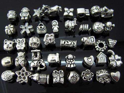 @@ Assorted Tibet Silver Spacer Beads -Fits Pan @@@