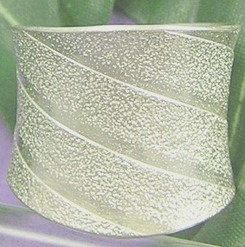 Glorious!! Uniquely Handcrafted Karen Hill 99% Solid Silver Ring - Adjustable Size