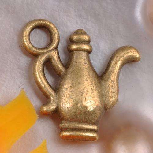 Bronze Teapot Charm-  15mm