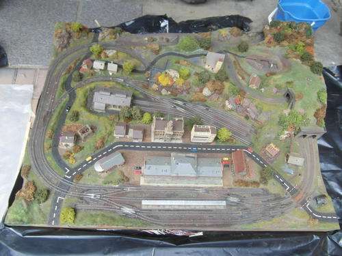 Complete N-Gauge Model Train Layout