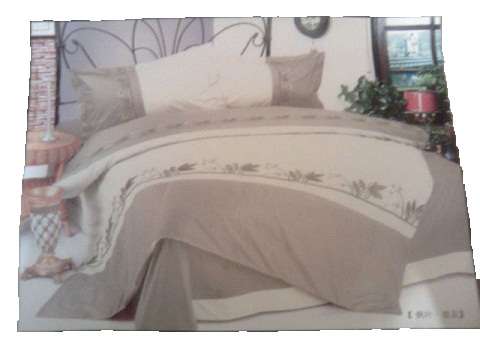 Elegant queen 6 pce imported Embroidered Polycotton bed spread and Duvet Set