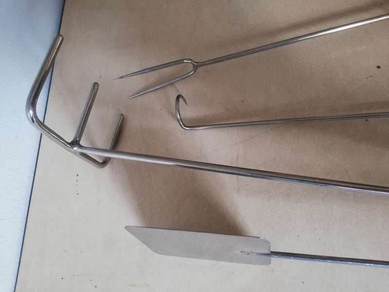 Warthog teeth handle braai set