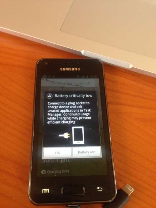 SAMSUNG GALAXY S active  -GT19070 ( original ) faulty NO RESERVE