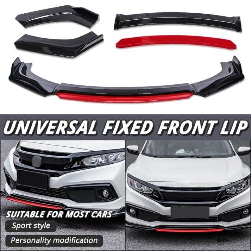 Front Lip With Red Detail ( Universal Front Lip)