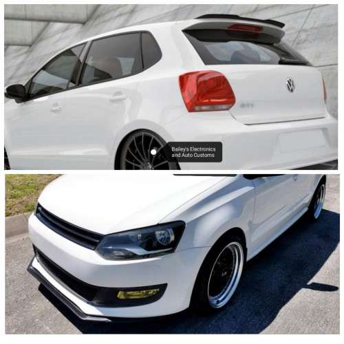 Combo Deal: VW Polo 6 Slimline Lip + Maxton Style Roof Spoiler Extension