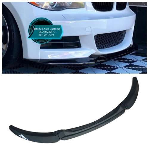 E82 Coupe M Sport Maxton  Front Lip (Gloss Black)
