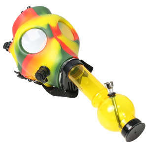 Gas Mask Bongs With Adjustable Head Straps