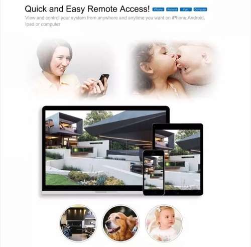 4 Channel CCTV Full AHD Camera Kit Security Recording System With 3G Phone Viewing