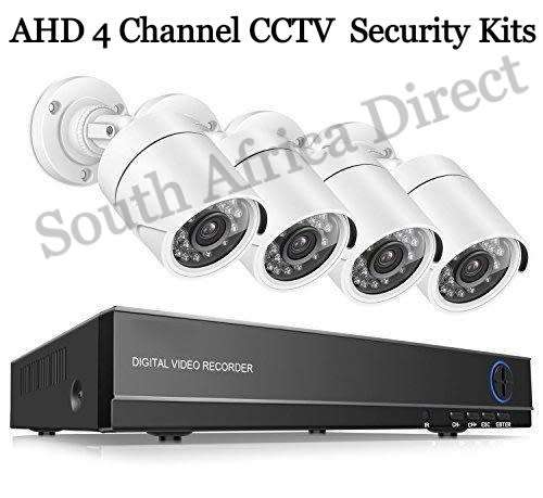 4 Channel CCTV Full AHD Camera Kit Security Recording System With 3G Phone Viewing