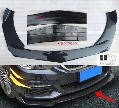 Gloss Black Agressive Universal Car Front Bumper Lip, Spoiler