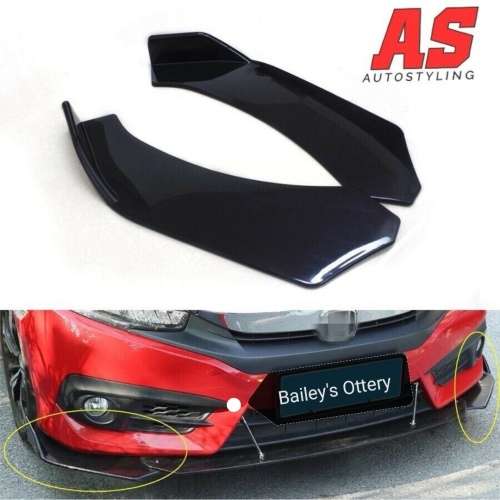 Universal Gloss Black Aggressive 3 Piece Spoiler