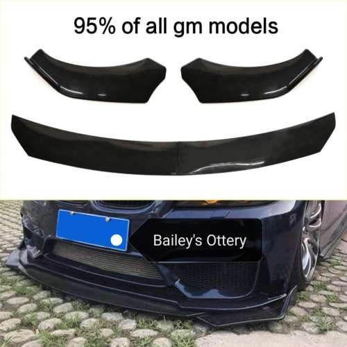 Universal Gloss Black Aggressive 3 Piece Spoiler