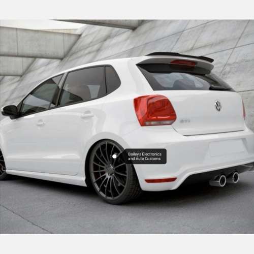 Combo Deal: VW Polo 6 Slimline Lip + Maxton Style Roof Spoiler Extension