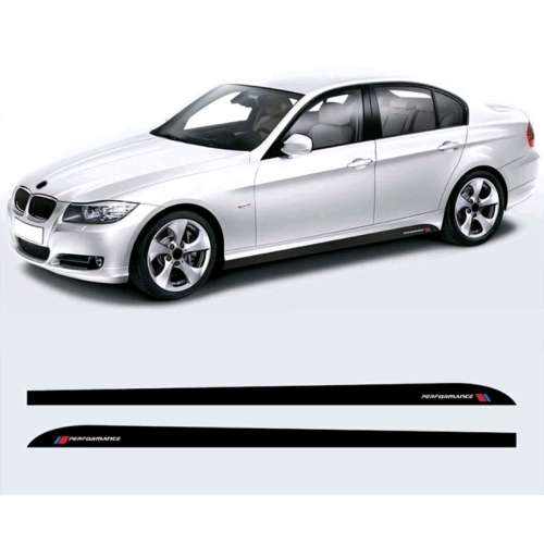 BMW E90 Performance Side Skirt Decal  Black