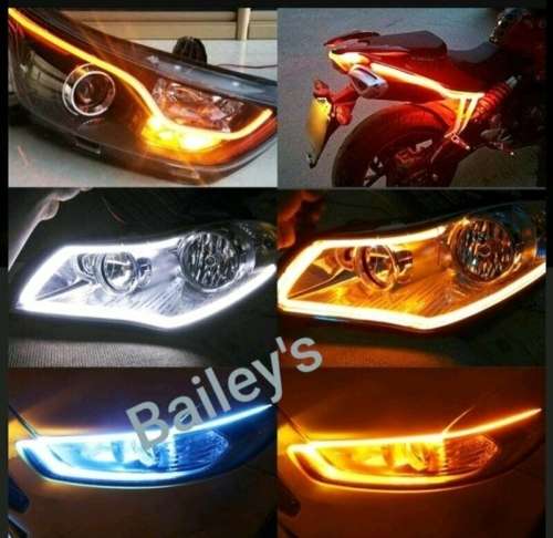 Wholesale: 2PC Flexible 60cm LED Headlight Strip Lights(Minimum Order of 5 sets)