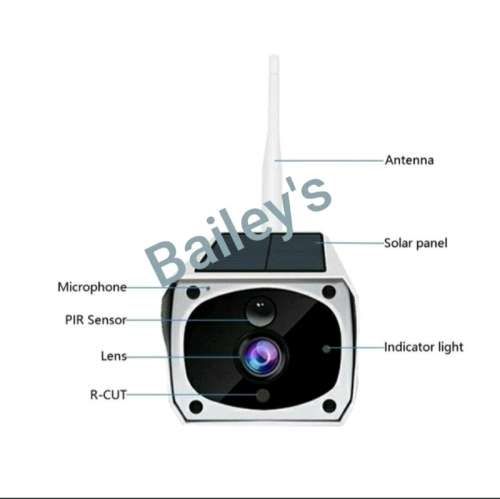Wifi Solar IP Surveillance Camera With Phone Viewing