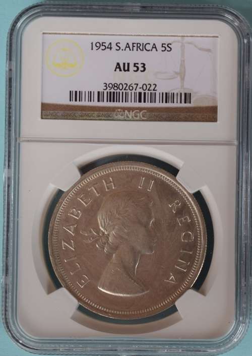 1954 SAU crown (5 shillings) * NGC AU