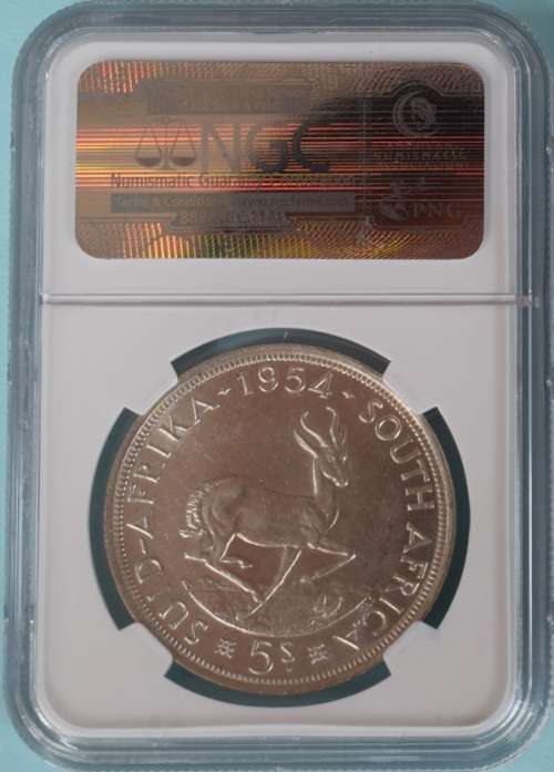 1954 SAU crown (5 shillings) * NGC AU