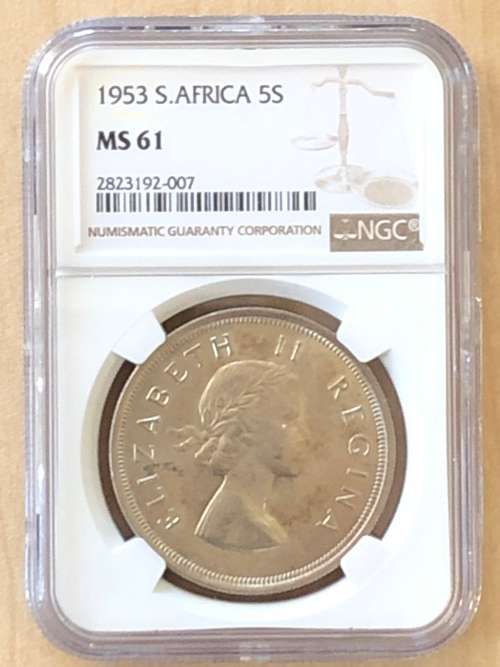 1953 SAU 5 shillings (crown) * NGC MS61