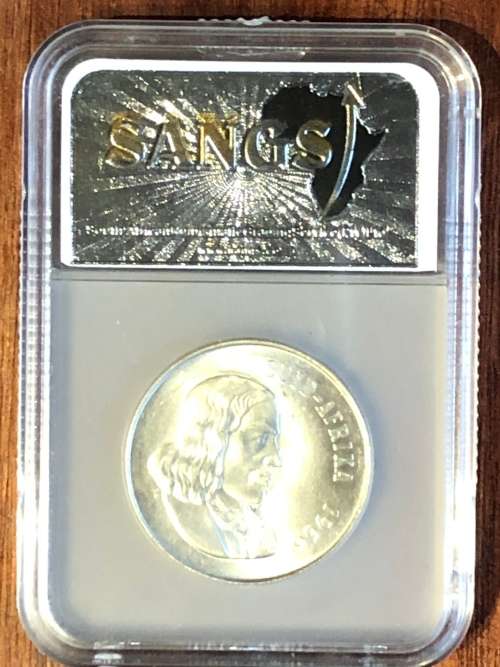 1966 RSA R1 (1 rand) * Afrikaans * SANGS * MS64 * silver