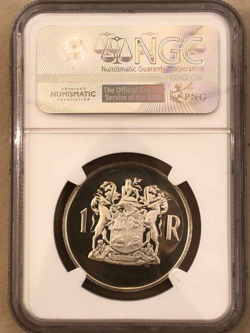 1969 RSA R1 (1 rand) * Afrikaans * NGC PF63 Ultra Cameo * PRICE REDUCED