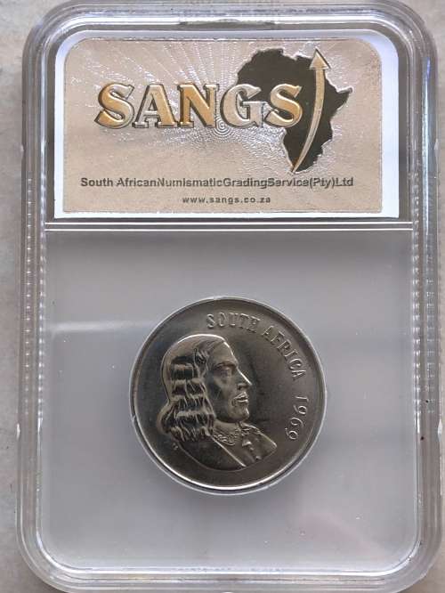 1969 RSA 50 cent * English * SANGS MS64 * scarce