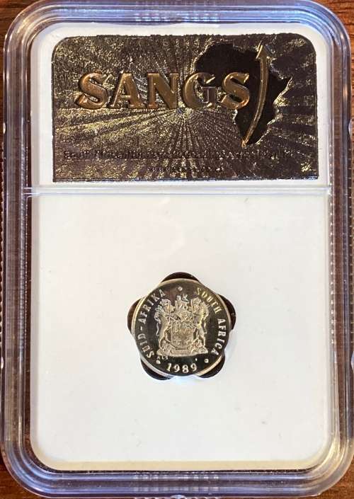 1989 South Africa proof 5 cent * SANGS PF64