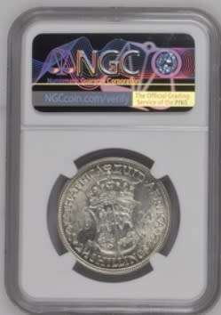 1924 SAU (2 1/2 shillings) half crown * NGC AU58