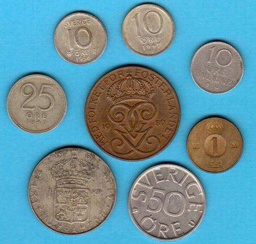 Set of Swedish coins - no duplicates