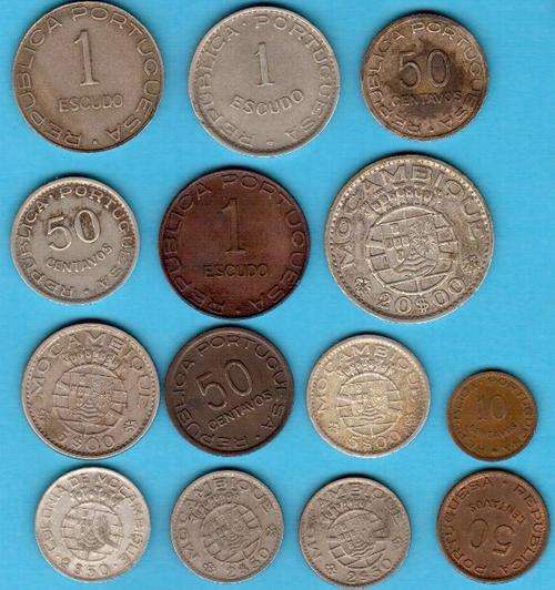 Set of Mozambique coins - no duplicates - some pre WW2