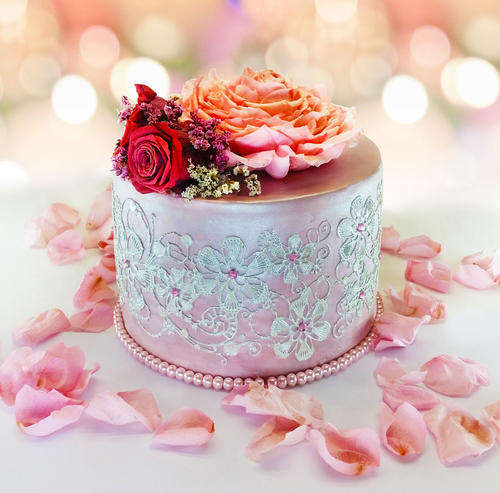 Edible lace (Ready made) for cake decorating- Will o the Wisp