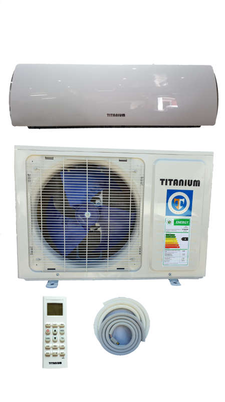 12000BTU Titanium Airconditioner complete set indoor & outdoor with 3 meter copper pipes