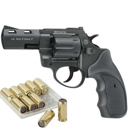 ZORAKI R2 3` Blank Revolver and 20 Blank Rounds
