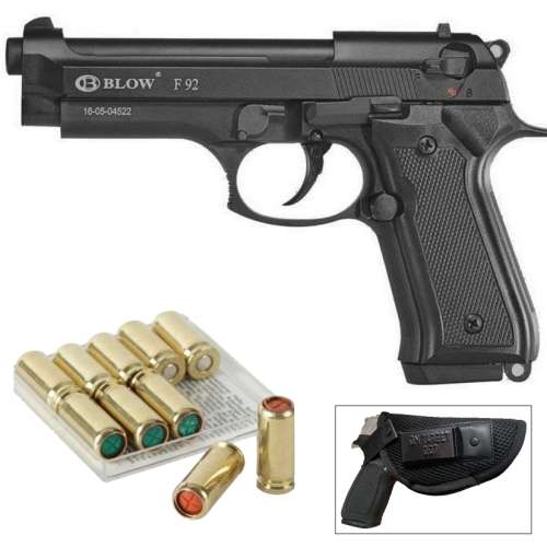 Blank Gun Blow F92 Beretta with 10 Blanks, 3 Peppers and Holster