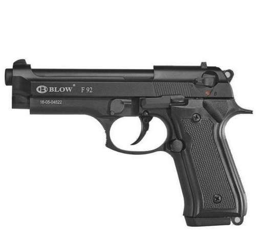 BLANK GUN SECURITY COMBO:Blow F92 Beretta Blank Gun with Blanks, Holster, Extendable Baton and Knuck