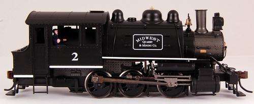 SPECTRUM HO SADDLE TANK LOCO - DCC ON BOARD - MIDWEST QUARRY & MINING CO #2