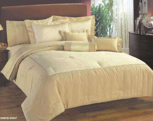 9piece Bed in a Bag Luxury Cream Comforter Set (King)