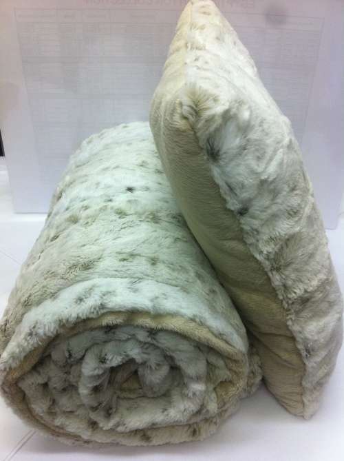 Cotton Boutique Combo Cheatah Fur Throw Blanket