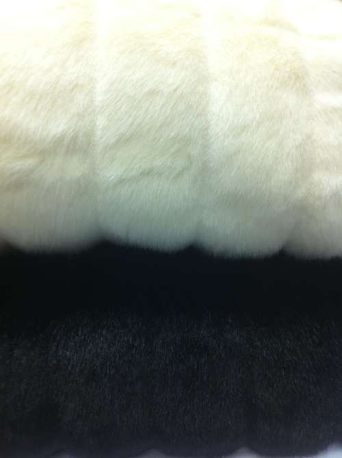 Cotton Boutique Polar Bear Fur Throw Blanket (BLACK)