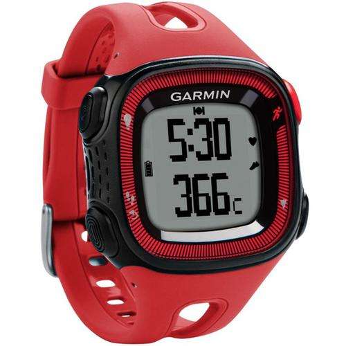 GARMIN FORERUNNER 15 GPS Activity TRACKER Watch (Red) LIKE NEW!!!