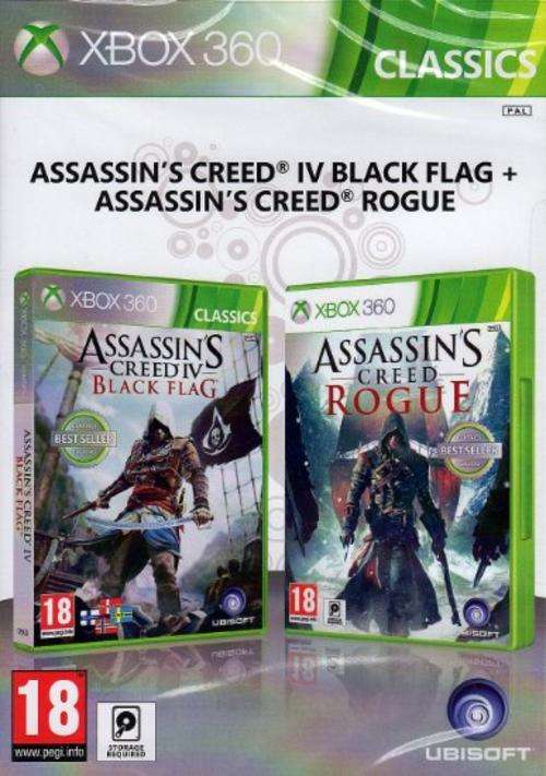 Assassin's creed IV Black Flag & Assassin's Creed Rogue - Xbox 360 Like New!!!