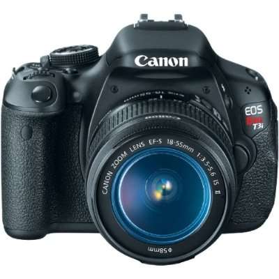 Canon EOS Rebel T3i (600D) Digital SLR Camera with EF-S 18-55mm f/3.5-5.6 IS II Lens
