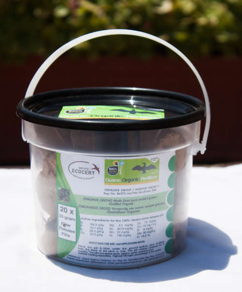 Fertilizer - 100% Organic Seabird Guano Slow Release (20 X Pills per container) R49.00